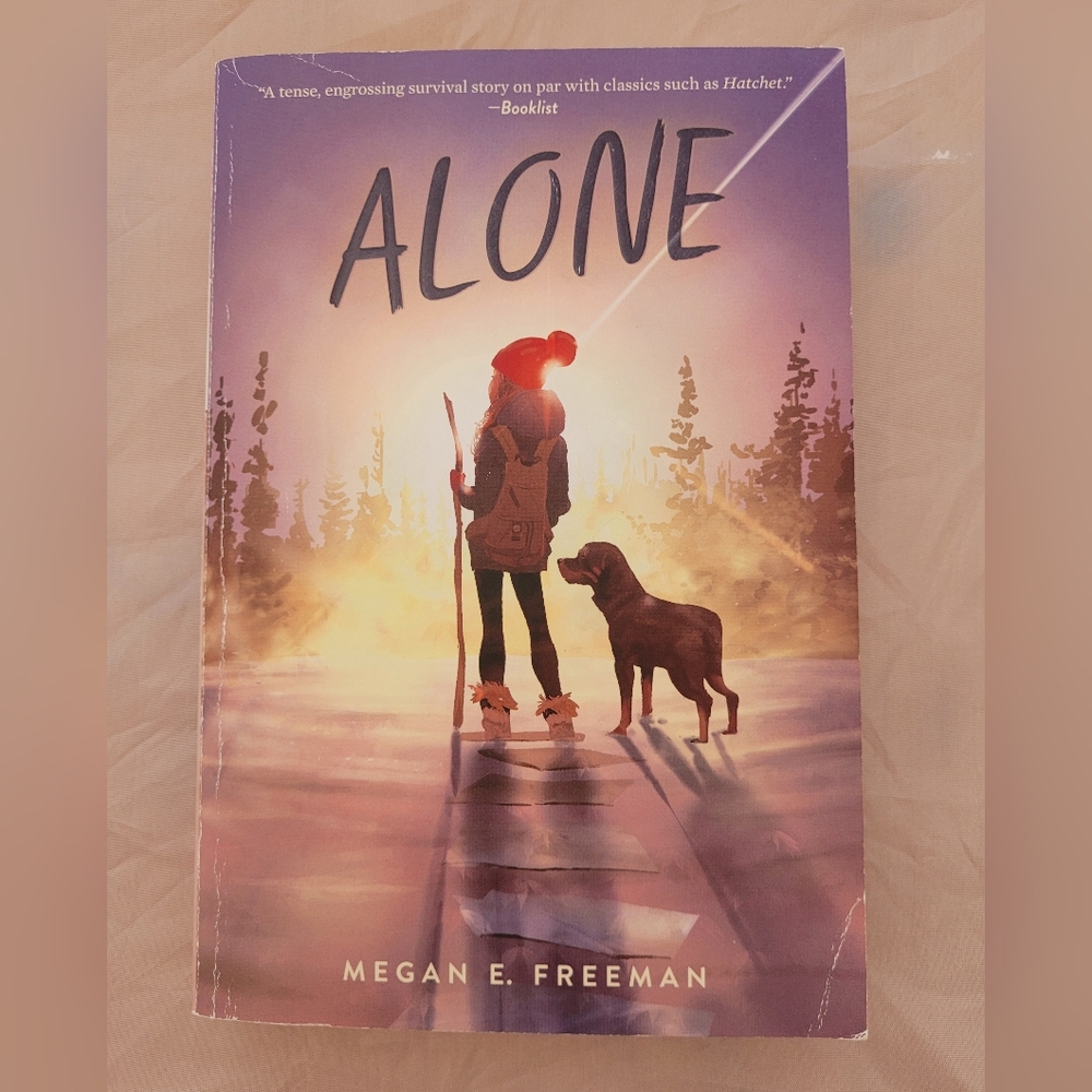 Alone by Megan E. Freeman - Illustrated Purple Landscape Cover